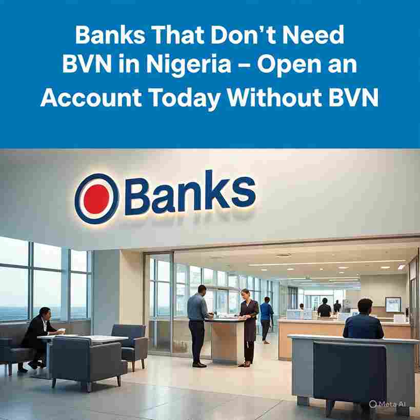 Banks That Don’t Need BVN in Nigeria 