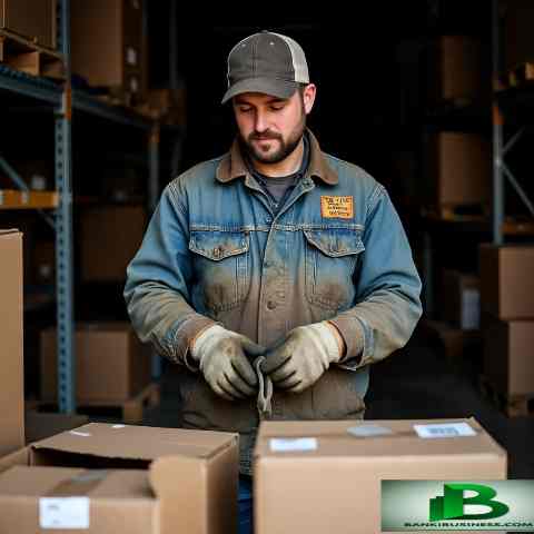 Warehouse worker James Carter reviewing rental income records as a way to make extra income while working full-time in Ohio